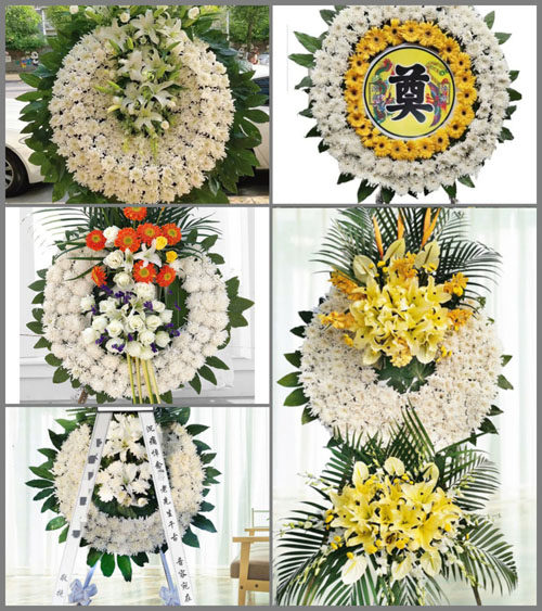湖北襄阳市枣阳市环城街道东郊村花圈速递